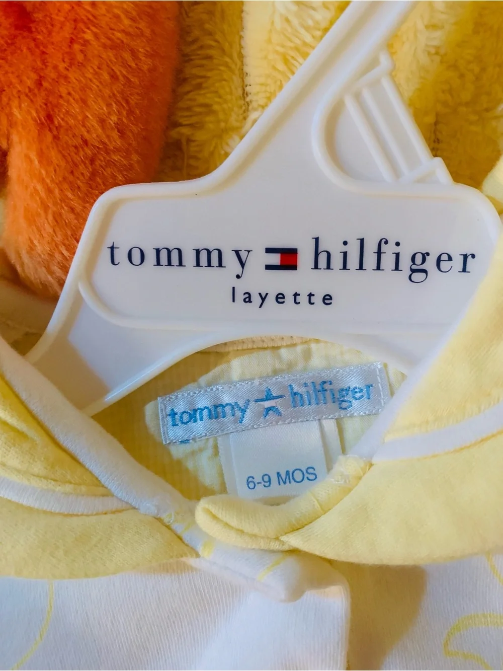 Baby Boy Summer Sets Tommy Hilfiger 6-9M Yellow & Ralph Lauren Navy Striped 3-6M